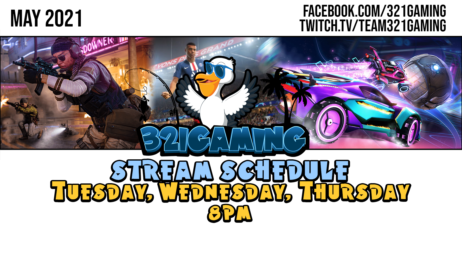 Stream Schedule May